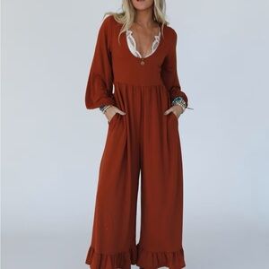 Three Bird Nest Terracotta Jumpsuit